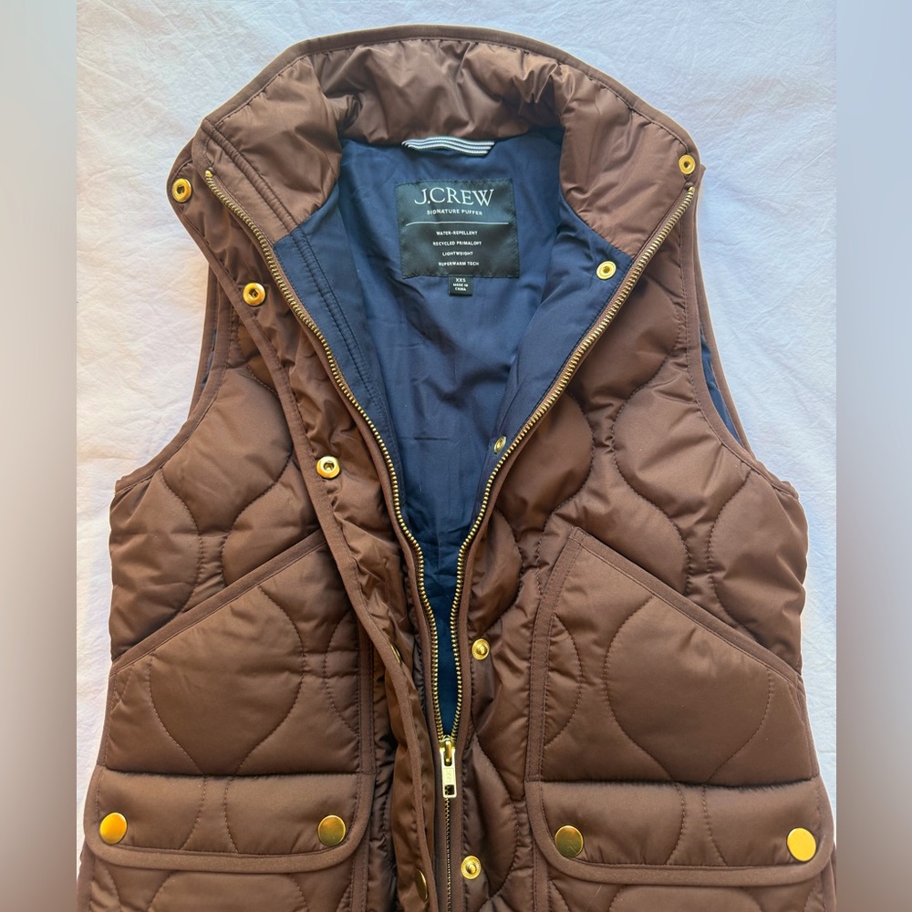 J. Crew Quilted Excursion Vest XXS - Picture 3 of 15